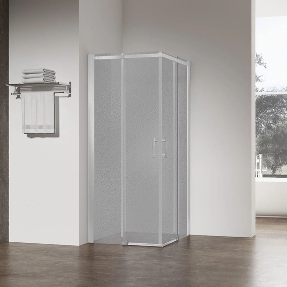 Душевое ограждение Veconi 100x80 см RV50CH-L-11080-02-C8, хром/матовое фото 