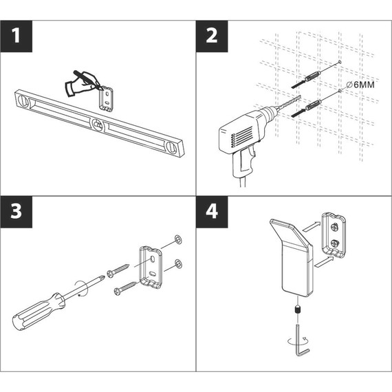 Крючок Lemark Smooth line 9712002 (2 шт) цвет чёрный матовый - 4 Крючок Lemark Smooth line 9712002 (2 шт) цвет чёрный матовый фото 4