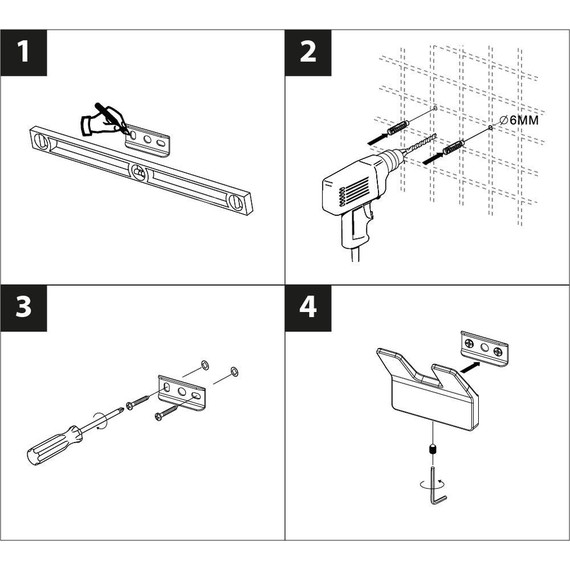 Двойной крючок Lemark Smooth line 9712005, цвет чёрный матовый - 4 Двойной крючок Lemark Smooth line 9712005, цвет чёрный матовый фото 4