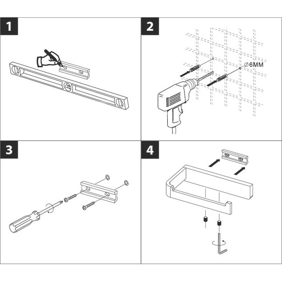 Держатель для туалетной бумаги Lemark Smooth line 9722008, цвет чёрный матовый - 4 Держатель для туалетной бумаги Lemark Smooth line 9722008, цвет чёрный матовый фото 4