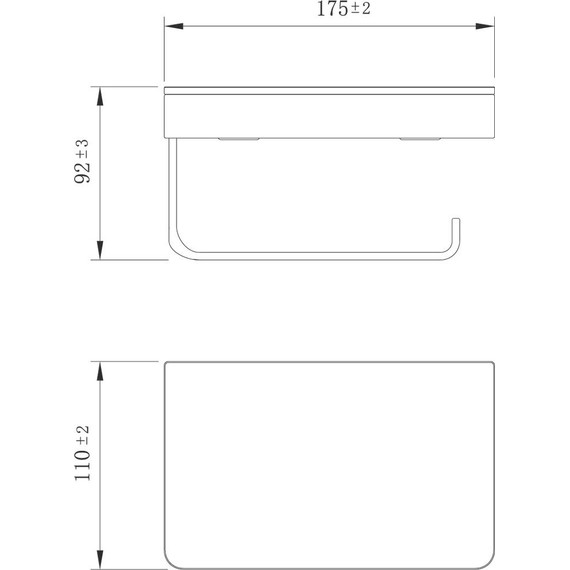Держатель для туалетной бумаги Lemark Glass line 9722030, цвет чёрный матовый/чёрное стекло - 3 Держатель для туалетной бумаги Lemark Glass line 9722030, цвет чёрный матовый/чёрное стекло фото 3