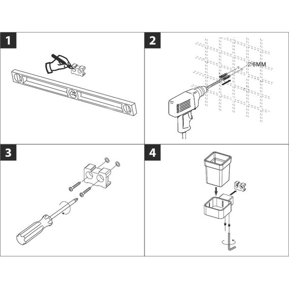Стакан для зубных щеток Lemark Smooth line 9736015, графит - 4 Стакан для зубных щеток Lemark Smooth line 9736015, графит фото 4