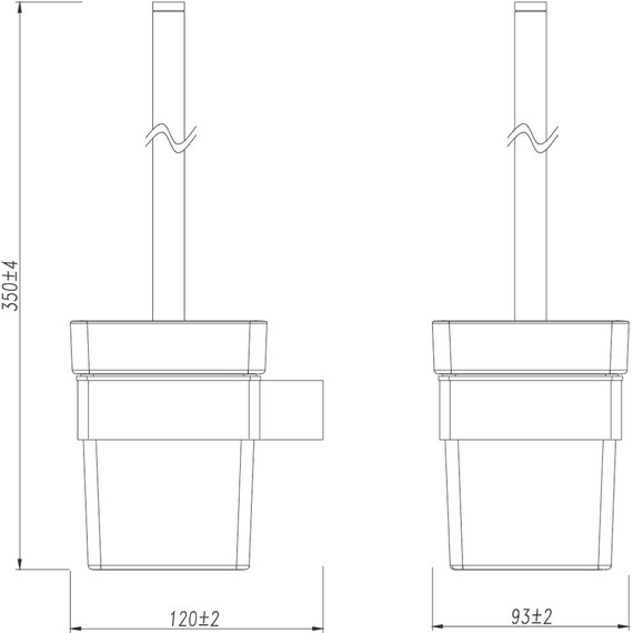 Ёршик для унитаза Lemark Smooth line 9762020, чёрный матовый - 3 Ёршик для унитаза Lemark Smooth line 9762020, чёрный матовый фото 3