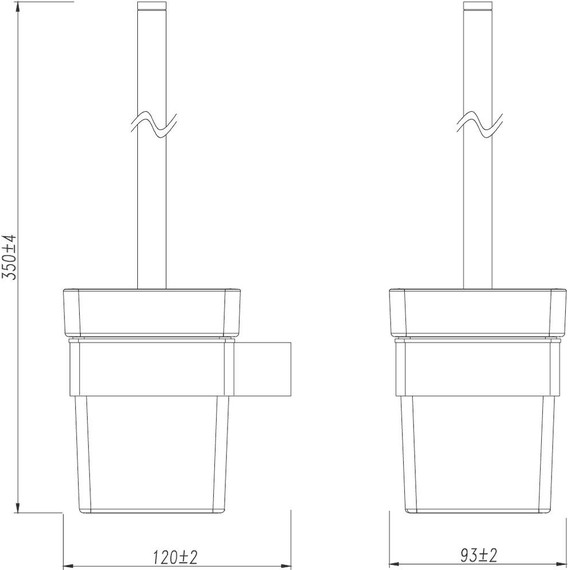 Ёршик для унитаза Lemark Smooth line 9766021, графит - 3 Ёршик для унитаза Lemark Smooth line 9766021, графит фото 3