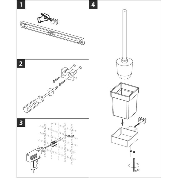 Ёршик для унитаза Lemark Smooth line 9762020, чёрный матовый - 4 Ёршик для унитаза Lemark Smooth line 9762020, чёрный матовый фото 4