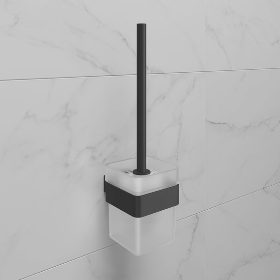 Ёршик для унитаза Lemark Smooth line 9762020, чёрный матовый - 2 Ёршик для унитаза Lemark Smooth line 9762020, чёрный матовый фото 2