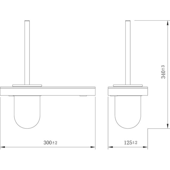 Ёршик для унитаза Lemark Glass line 9762033, чёрный матовый/чёрное стекло - 3 Ёршик для унитаза Lemark Glass line 9762033, чёрный матовый/чёрное стекло фото 3