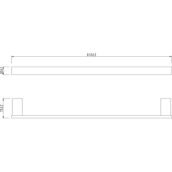 Полотенцедержатель Lemark Smooth line 9786024, графит - 3 Полотенцедержатель Lemark Smooth line 9786024, графит фото 3