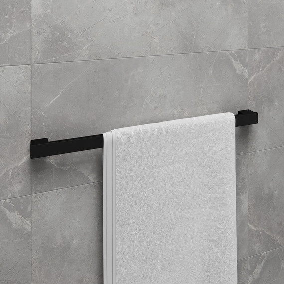 Полотенцедержатель Lemark Smooth line 9782023, чёрный матовый - 2 Полотенцедержатель Lemark Smooth line 9782023, чёрный матовый фото 2