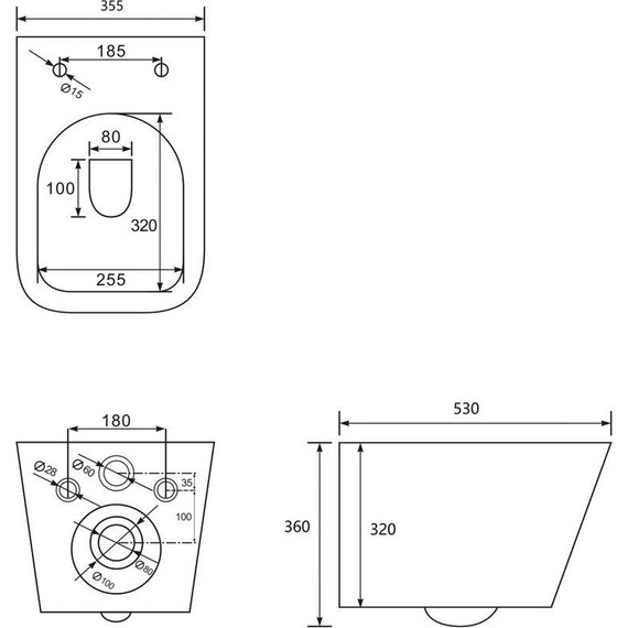 Унитаз подвесной безободковый Abber Rechteck AC1201T с тонкой крышкой микролифт (Система смыва торнадо) - 11 Унитаз подвесной безободковый Abber Rechteck AC1201T с тонкой крышкой микролифт (Система смыва торнадо) фото 11