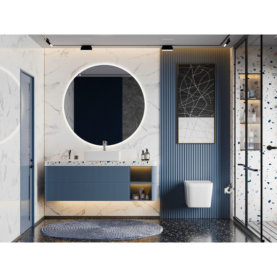 Унитаз подвесной безободковый Abber Rechteck AC1201T с тонкой крышкой микролифт (Система смыва торнадо) - 3 Унитаз подвесной безободковый Abber Rechteck AC1201T с тонкой крышкой микролифт (Система смыва торнадо) фото 3