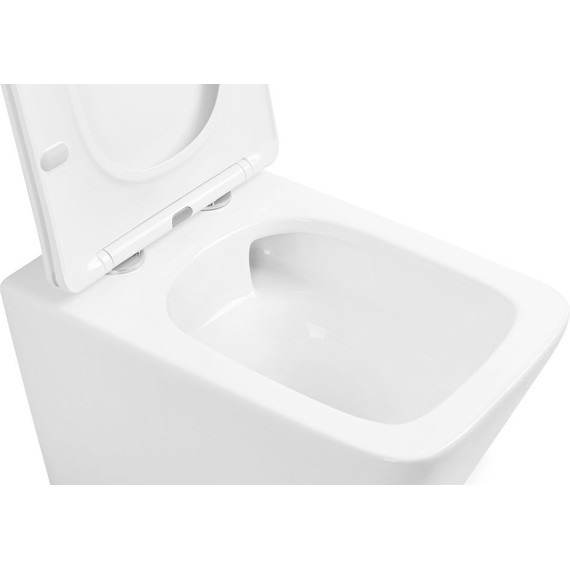 Унитаз подвесной безободковый Abber Rechteck AC1201T с тонкой крышкой микролифт (Система смыва торнадо) - 9 Унитаз подвесной безободковый Abber Rechteck AC1201T с тонкой крышкой микролифт (Система смыва торнадо) фото 9