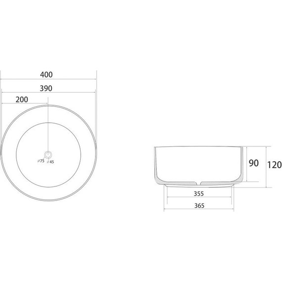 Раковина-чаша Abber Bequem 40 см AC2109MW, белый матовый - 3 Раковина-чаша Abber Bequem 40 см AC2109MW, белый матовый фото 3