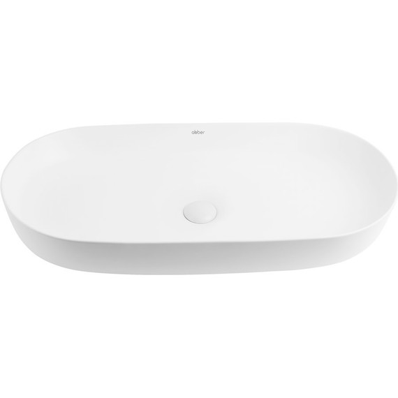 Раковина-чаша Abber Bequem 80 см AC2110MW, белый матовый фото 3