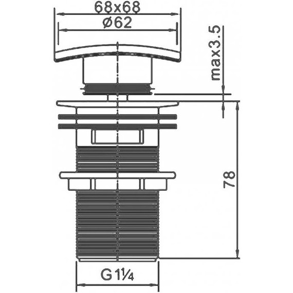 Донный клапан Cezares CZR-SCQ2-01 фото 2