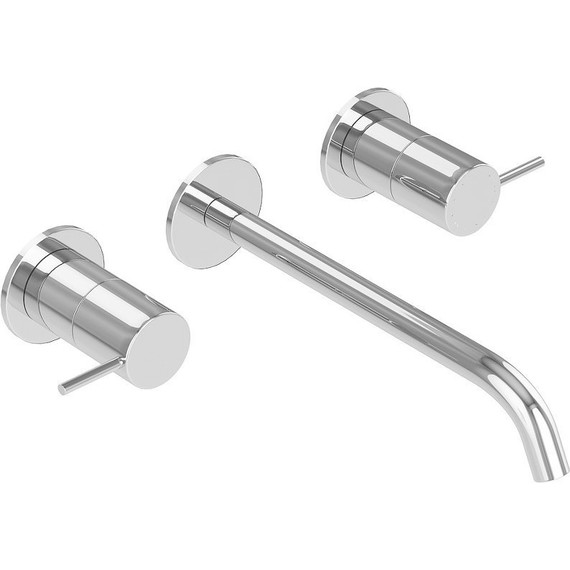 Смеситель для раковины настенный Cezares LEAF-BLI3L-L-01-W0 фото 2