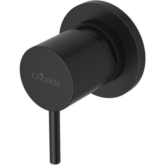 Смеситель для душа Cezares LEAF-DIM-L-NOP, чёрный матовый фото 