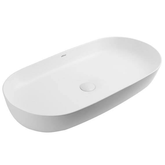 Раковина-чаша Abber Bequem 80 см AC2110MW, белый матовый фото 