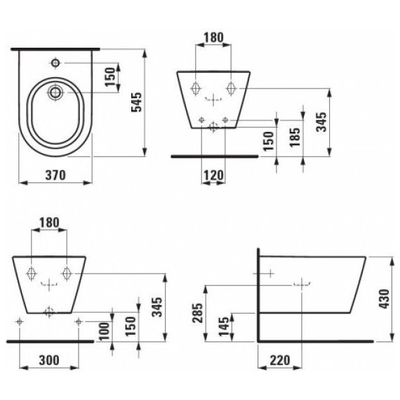 Биде подвесное Laufen K BY LAUFEN 8.3033.1.000.302.1 - 4 Биде подвесное Laufen K BY LAUFEN 8.3033.1.000.302.1 фото 4