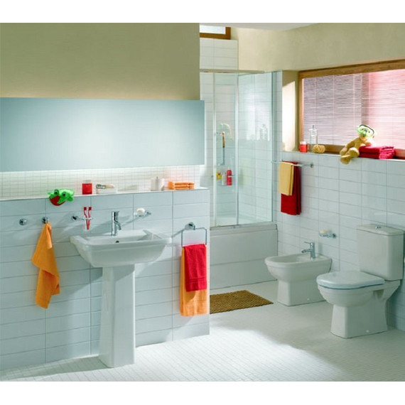 Раковина подвесная с пьедесталом Vitra FORM 300 55 см 9602B003-7650 - 2 Раковина подвесная с пьедесталом Vitra FORM 300 55 см 9602B003-7650 фото 2