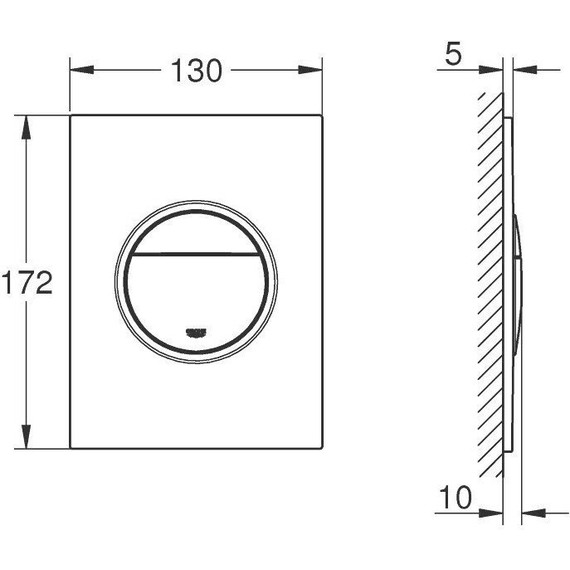 Кнопка смыва Grohe Nova Cosmopolitan 37601SH0, альпин-билый фото 3