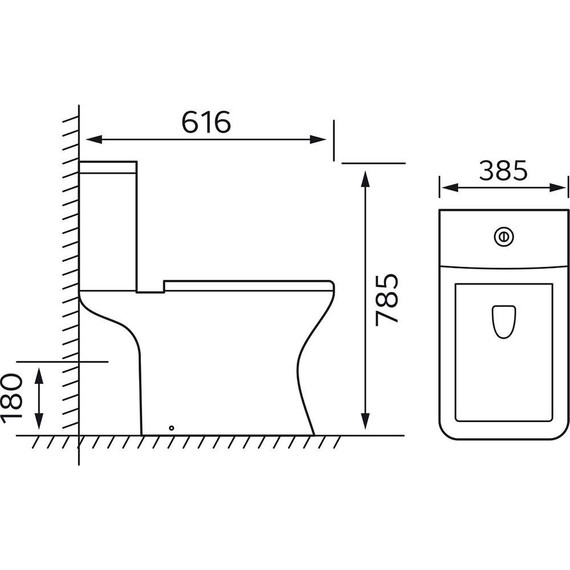 Унитаз-компакт безободковый Azario Nigel AZ-55 с крышкой микролифт - 14 Унитаз-компакт безободковый Azario Nigel AZ-55 с крышкой микролифт фото 14