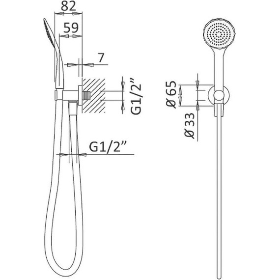 Душевой гарнитур Cezares CZR-B-KD-M-SS, розовое золото фото 2