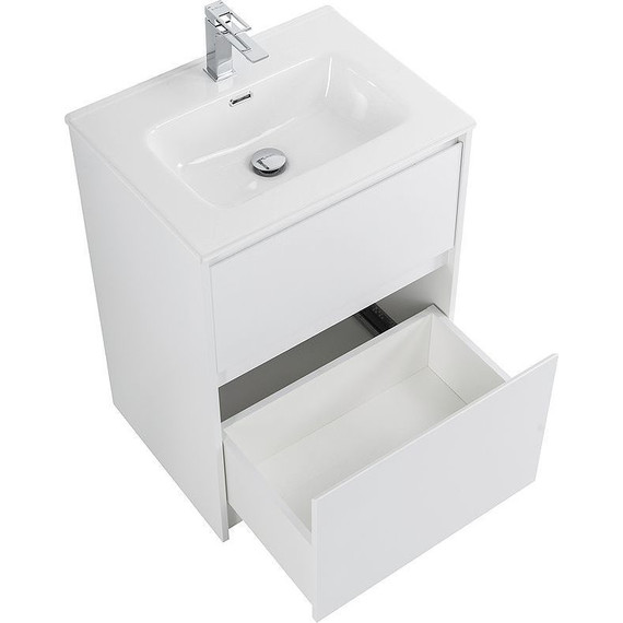 Тумба напольная с раковиной Cezares 60 см KRAFT-600-2C-PIA-BO (раковина BB600ETL) bianco opaco - 12 Тумба напольная с раковиной Cezares 60 см KRAFT-600-2C-PIA-BO (раковина BB600ETL) bianco opaco фото 12