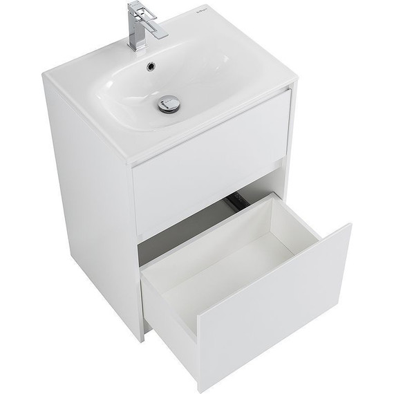 Тумба напольная с раковиной Cezares 60 см KRAFT-600-2C-PIA-BO (раковина BB1923-600) bianco opaco - 3 Тумба напольная с раковиной Cezares 60 см KRAFT-600-2C-PIA-BO (раковина BB1923-600) bianco opaco фото 3