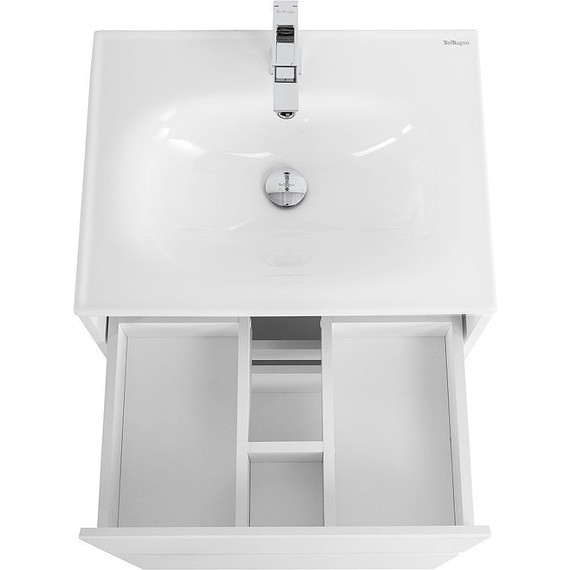 Тумба напольная с раковиной Cezares 60 см KRAFT-600-2C-PIA-BO (раковина BB1923-600) bianco opaco - 4 Тумба напольная с раковиной Cezares 60 см KRAFT-600-2C-PIA-BO (раковина BB1923-600) bianco opaco фото 4