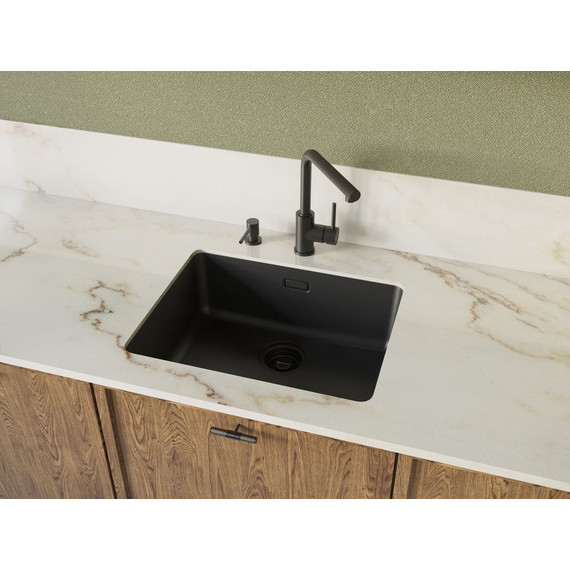 Дозатор для моющего средства OM-03 BL 4995045, чёрный фото 2