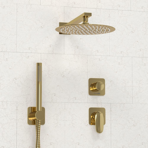 Душевая система для душа WasserKraft Neckar 2100 A2151.277.183.208.280.197.281, золото глянцевое фото 6