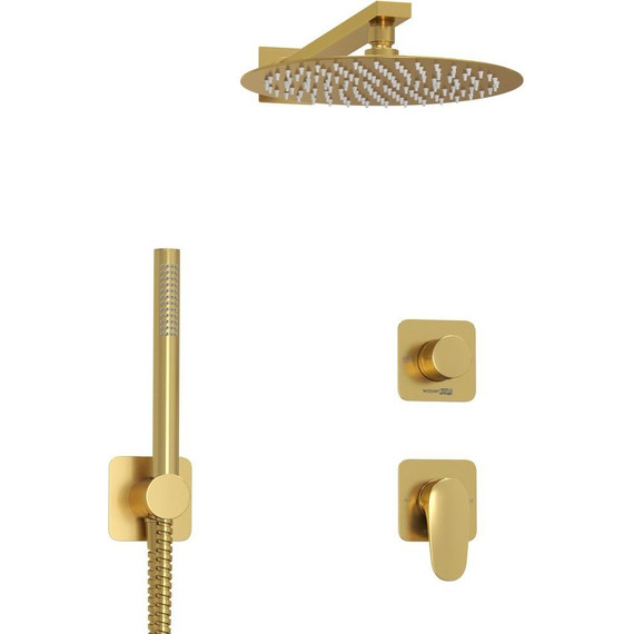 Душевая система для душа WasserKraft Havel 3600 A3651.282.180.259.285.194.286, золото матовое фото 2
