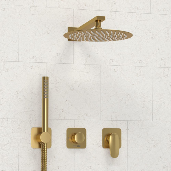 Душевая система для душа WasserKraft Havel 3600 A3651.282.180.259.285.194.286, золото матовое фото 4