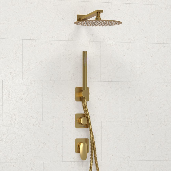 Душевая система для душа WasserKraft Havel 3600 A3651.282.180.259.285.194.286, золото матовое фото 5