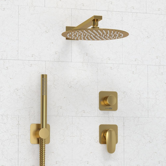 Душевая система для душа WasserKraft Havel 3600 A3651.282.180.259.285.194.286, золото матовое фото 6