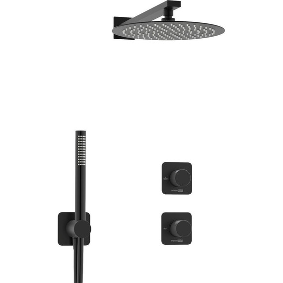 Душевая система для душа WasserKraft Fulda 5200 A5251.299.219.258.302.242.217, чёрный фото 2