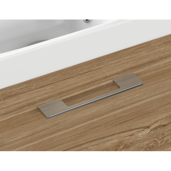 Тумба подвесная с раковиной Cersanit Lara 40 см A63420 (раковина Moduo 40) орех фото 5