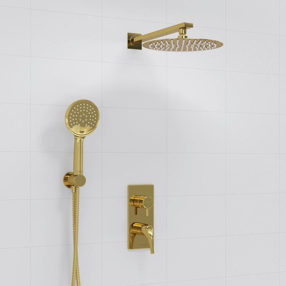 Душевая система для душа WasserKraft A71207, золото глянцевое фото 2