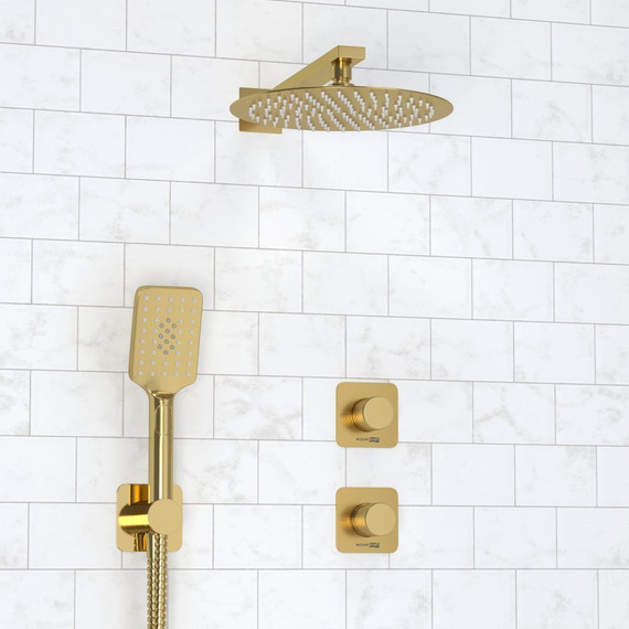 Душевая система для душа WasserKraft Schunter 8200 A8251.306.180.259.285.194.201, золото матовое фото 6