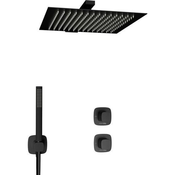 Душевая система для душа WasserKraft Nuthe 9100 A9151.264.219.162.327.242.217, чёрный фото 3