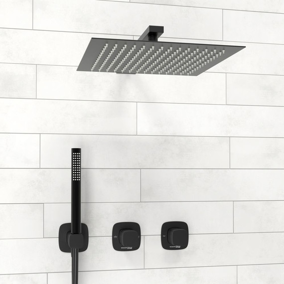 Душевая система для душа WasserKraft Nuthe 9100 A9151.264.219.162.327.242.217, чёрный фото 4