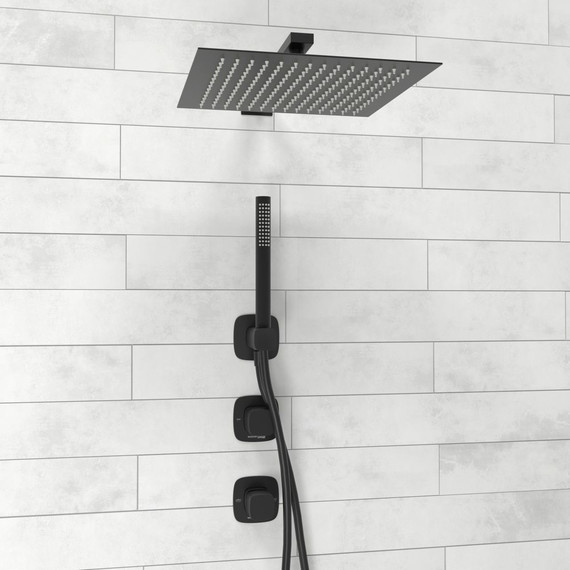 Душевая система для душа WasserKraft Nuthe 9100 A9151.264.219.162.327.242.217, чёрный фото 5