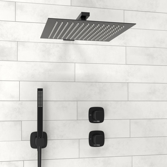 Душевая система для душа WasserKraft Nuthe 9100 A9151.264.219.162.327.242.217, чёрный фото 6