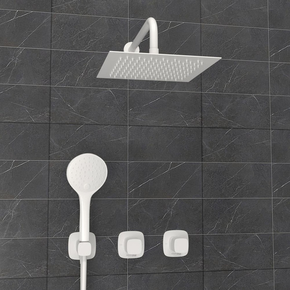 Душевая система для душа WasserKraft Saale 9500 A9551.266.146.254.328.156.155, белый фото 4