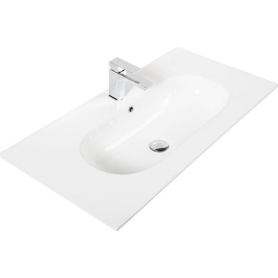 Тумба напольная с раковиной BelBagno 100 см KRAFT-1000-2C-PIA-RT (раковина LOV-1000-LVB) Rovere Tabacco фото 2