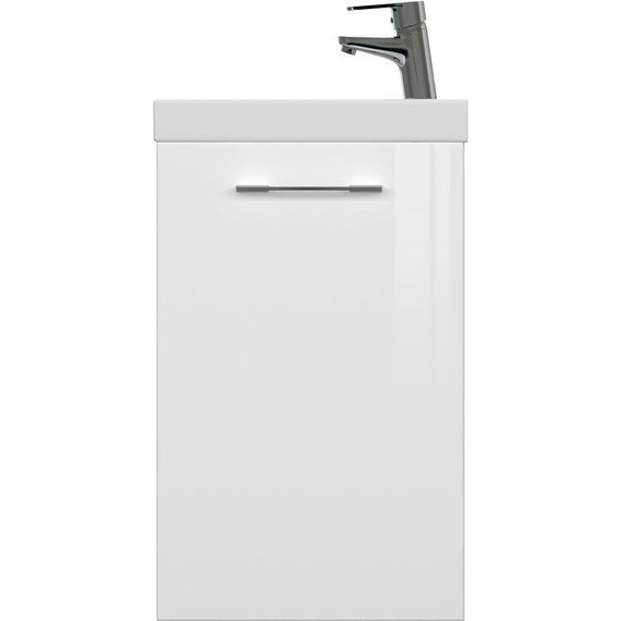 Тумба подвесная с раковиной Cersanit Lara 40 см SZ-LARA-CO40/Wh (раковина Como 40) белый фото 6