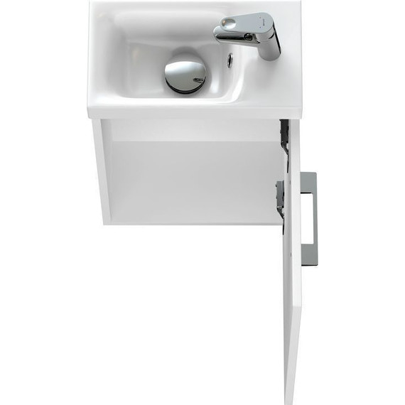 Тумба подвесная с раковиной Cersanit Lara 40 см SZ-LARA-CO40/Wh (раковина Moduo 40) белый фото 8