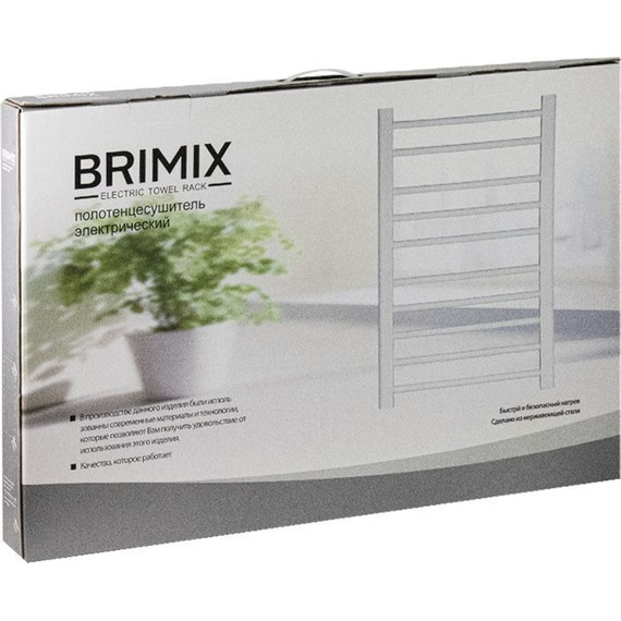 Полотенцесушитель электрический Brimix П10 500x800 мм 08030W, белый фото 3
