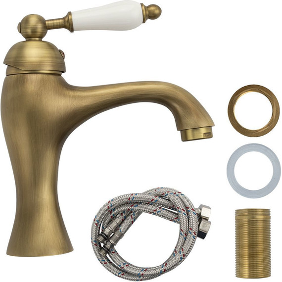 Смеситель для раковины Brimix 1531, бронза - 2 Смеситель для раковины Brimix 1531, бронза фото 2